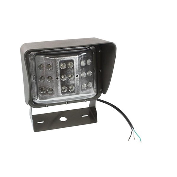 Newalthlete 60 watt Colored LED Wall Pack Light; Wide Flood Beam; U Bracket Mount - White NE369069 - main